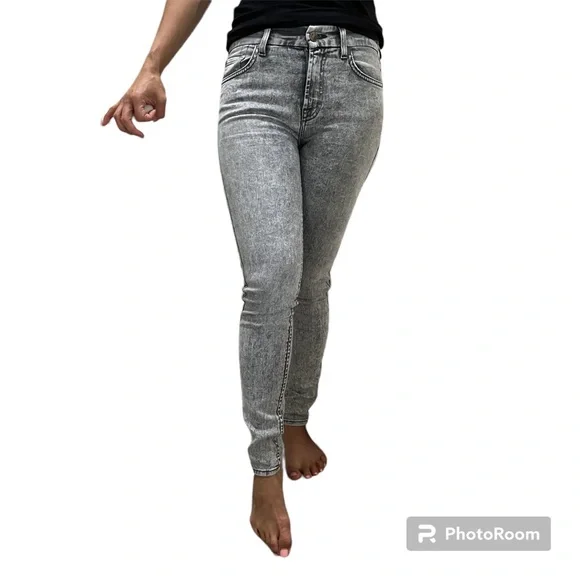 Women’s 7 for all Mankind Jeans, Midrise Ankle Skinny, Gray - Picture 9 of 11